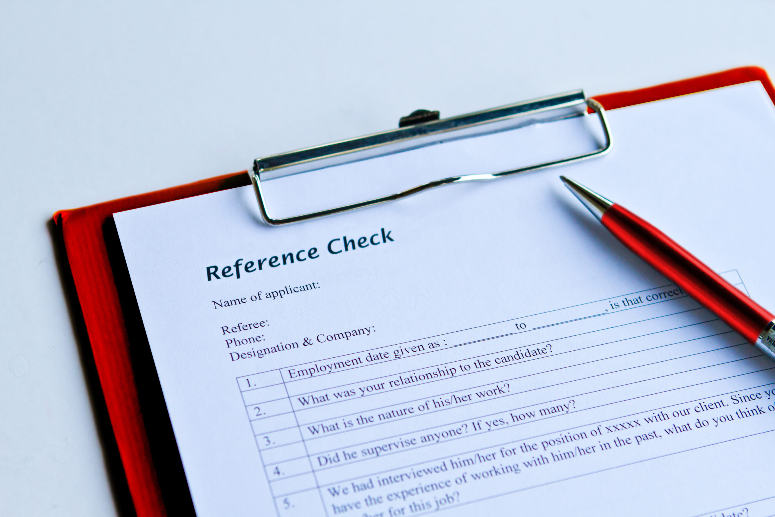 Blog reference checks in the hiring process