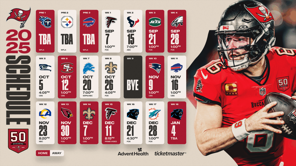 bucs 2025 schedule